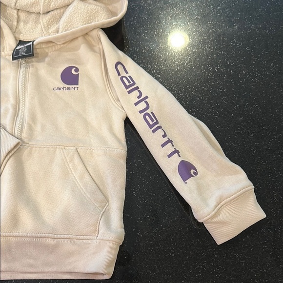 Carhartt Kids 2/3T Orange T-Shirt and Cream Hoodie Set - Picture 5 of 11